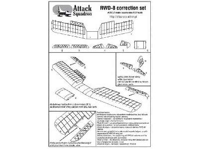 Skrzydło i usterzenie RWD-8, poprawka do modelu IBG - zdjęcie 3