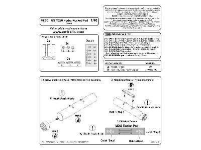 US M260 Hydra Rocket pod (6 pcs) 1/48 - zdjęcie 6