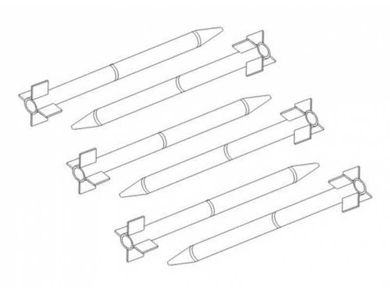 HVAR Rockets 5 inch (6 pcs) - zdjęcie 1 HVAR Rockets 5 inch (6 pcs) - zdjęcie 1