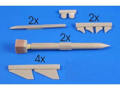 AS-34 Kormoran 2 Anti-ship Missile &amp; Launcher Adaptor (2 pcs - zdjęcie 3