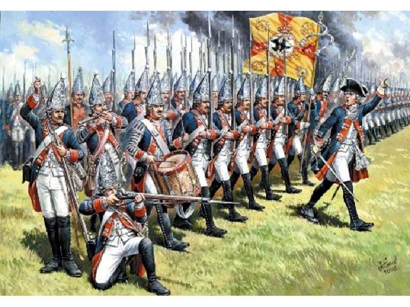 Figurki - Pruscy grenadierzy Fryderyka II Wielkiego - XVIII wiek - zdjęcie 1 Figurki - Pruscy grenadierzy Fryderyka II Wielkiego - XVIII wiek - zdjęcie 1