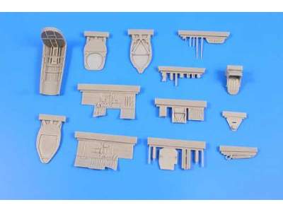 Spitfire Mk.Vb - Interior set 1/48 for Airfix kit - zdjęcie 3