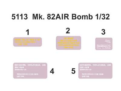Mk. 82AIR BSU49B Bomb (Air Inflatable Retarder) (2 pcs) - zdjęcie 3