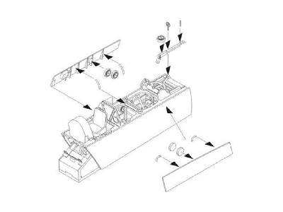 Swordfish - Interior set for Airfix kit - zdjęcie 3