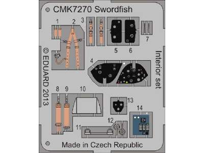 Swordfish - Interior set for Airfix kit - zdjęcie 6