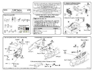 F-86F Sabre - Interior set for Airfix kit - zdjęcie 3