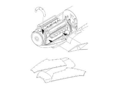 Seafire FR. 47 - Engine set for Special Hobby kit - zdjęcie 1