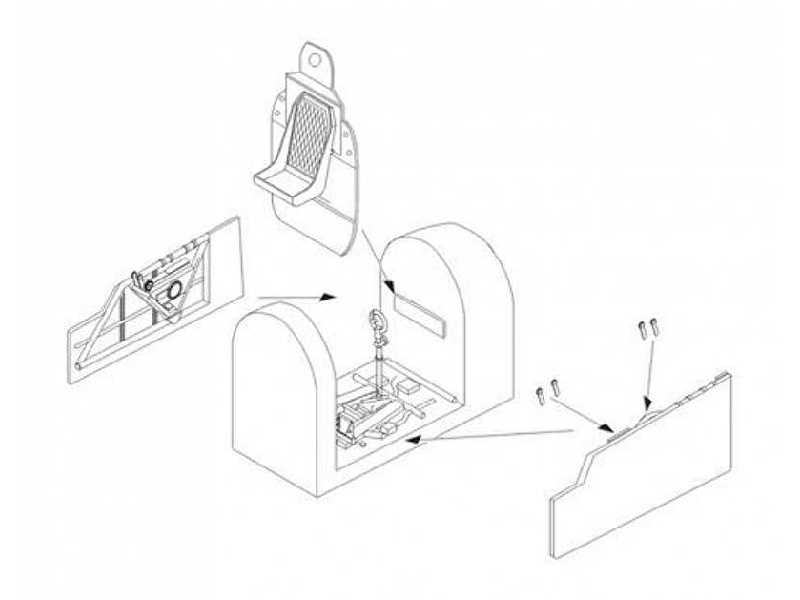 Typhoon Mk.I ,,Bubble Canopy" - Interior 1/72 set for Airfi - zdjęcie 1 Typhoon Mk.I ,,Bubble Canopy" - Interior 1/72 set for Airfi - zdjęcie 1