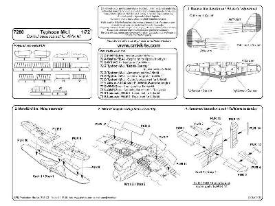 Typhoon Mk.I - Control surfaces set for Airfix - zdjęcie 3