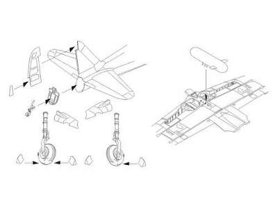 A6M5 Zero - Exterior set 1/72 for Tamiya kit - zdjęcie 1