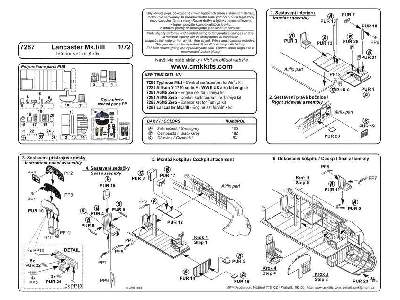 Avro Lancaster Mk.I/III - Interior set 1/72 for Airfix kit - zdjęcie 3