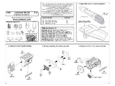 Avro Lancaster Mk.I/III - Engine set 1/72 for Airfix kit - zdjęcie 3