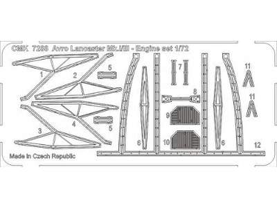 Avro Lancaster Mk.I/III - Engine set 1/72 for Airfix kit - zdjęcie 6