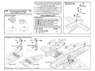 Avro Lancaster Mk.I/III - Undercarriage set 1/72 for Airfix kit - zdjęcie 3