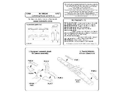 Bf 109G-6 - Control surfaces 1/72 for Airfix kit - zdjęcie 4