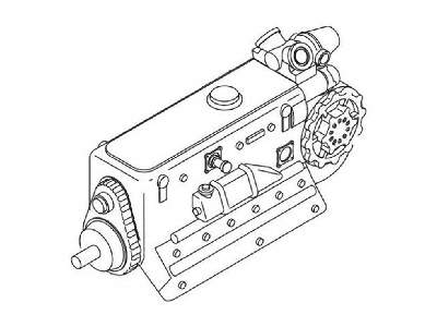 DB-605A - WW II German aircraft engine 1/72 - zdjęcie 1