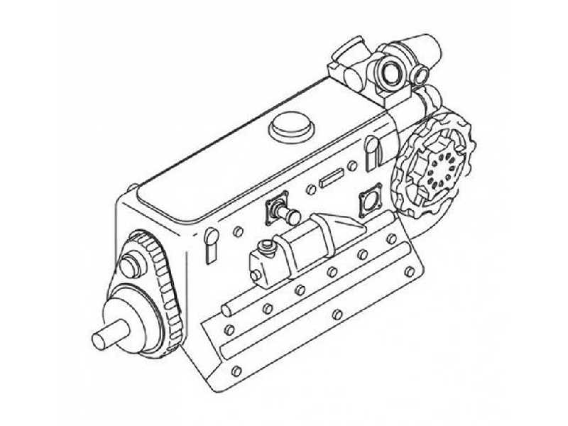 DB-605A - WW II German aircraft engine 1/72 - zdjęcie 1