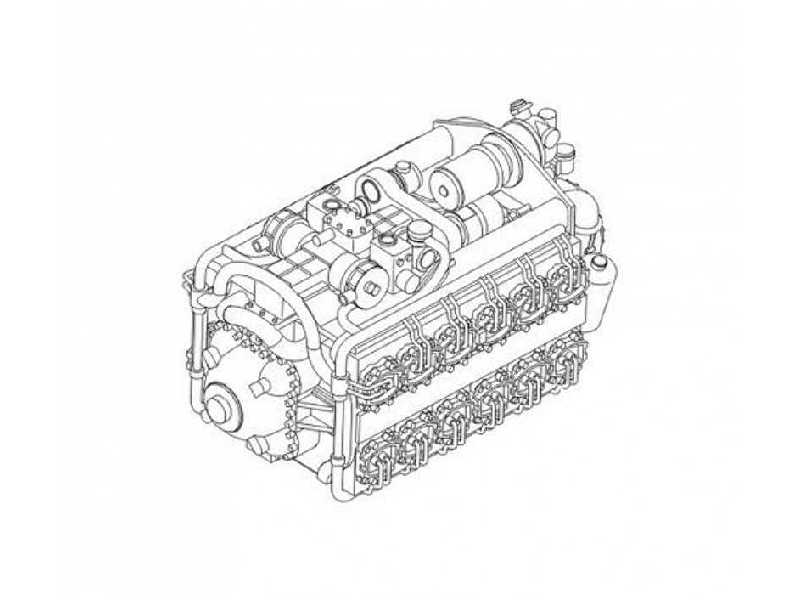 Napier Sabre series Mk.II - WW II British aircraft engine 1/72 - zdjęcie 1 Napier Sabre series Mk.II - WW II British aircraft engine 1/72 - zdjęcie 1