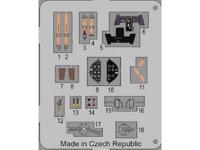 Bf 109E-7/Trop - Interior set for Airfix kit - zdjęcie 4