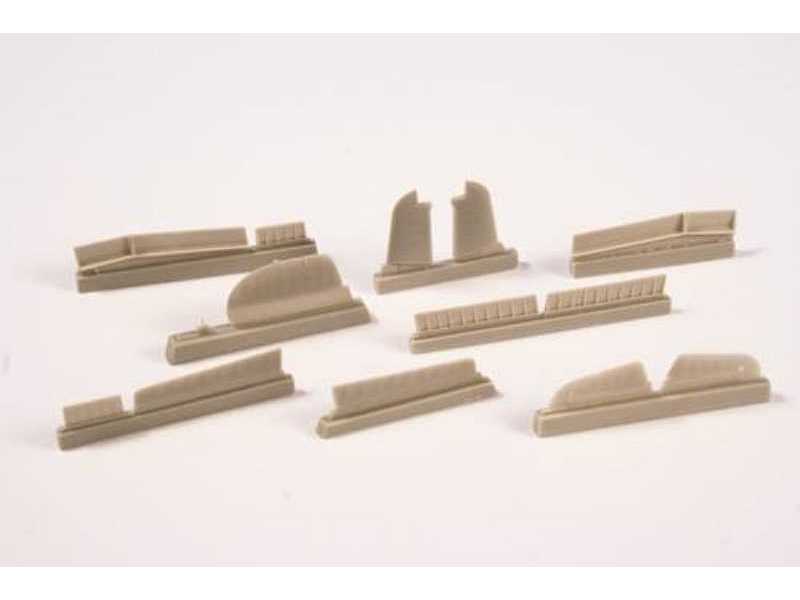 Hurricane Mk.I / Fabric Wing - Control Surfaces set - zdjęcie 1 Hurricane Mk.I / Fabric Wing - Control Surfaces set - zdjęcie 1