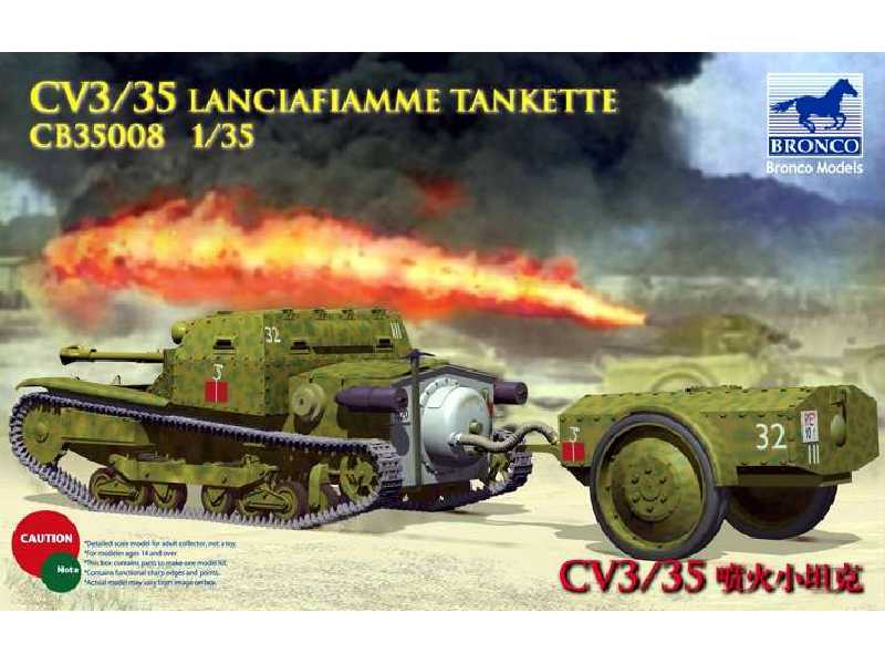 Tankietka CV3/35 Lanciaflamme Tankette - zdjęcie 1 Tankietka CV3/35 Lanciaflamme Tankette - zdjęcie 1