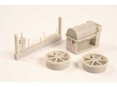 German WW I Refuelling set - All resin kit - zdjęcie 1