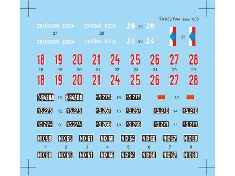 Skoda PA-II Turtle - Decal sheet  - zdjęcie 1