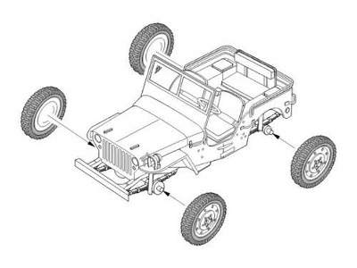 Jeep Willys koła HAS - zdjęcie 1