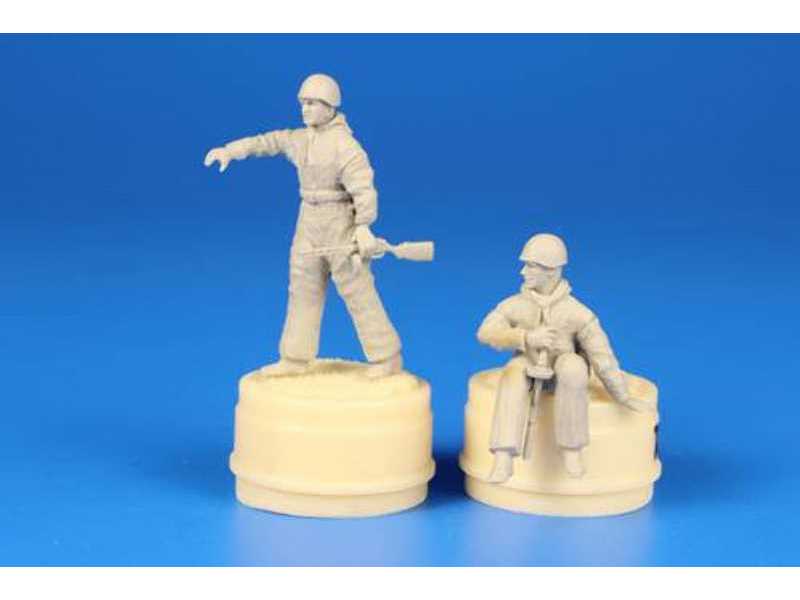 Soviet Tank Desant Troops, part 2 (2 figures), for a T-34 and an - zdjęcie 1 Soviet Tank Desant Troops, part 2 (2 figures), for a T-34 and an - zdjęcie 1