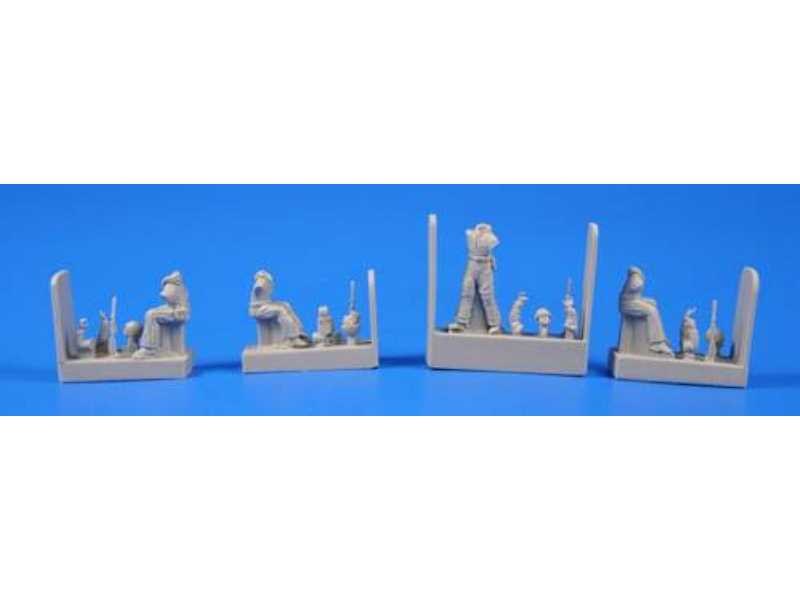 Soviet Tank Desant Troops WW II (4 figures) - zdjęcie 1 Soviet Tank Desant Troops WW II (4 figures) - zdjęcie 1