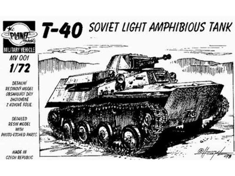 T-40 Sov.light amphibious tank - zdjęcie 1 T-40 Sov.light amphibious tank - zdjęcie 1