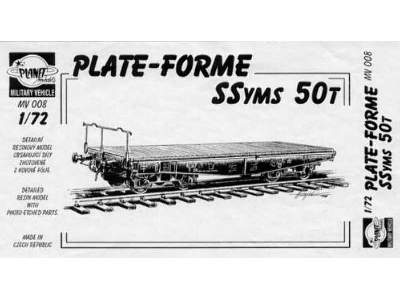 Platform wagon SSyms 50 ton - zdjęcie 1