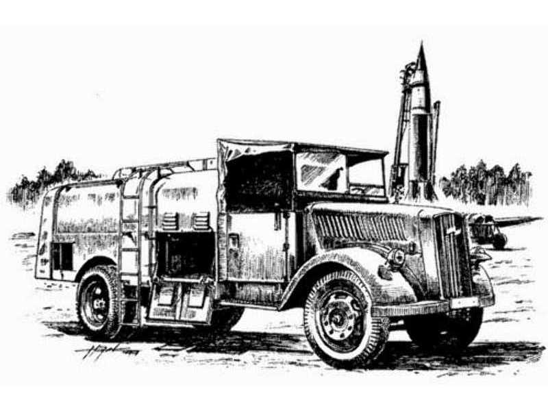 Kfz-385 Flugbetriebsstoff-Kesselwag - zdjęcie 1 Kfz-385 Flugbetriebsstoff-Kesselwag - zdjęcie 1