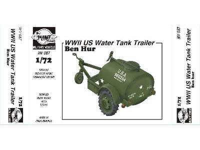 WWII US Water Tank Trailer Ben Hur - zdjęcie 5