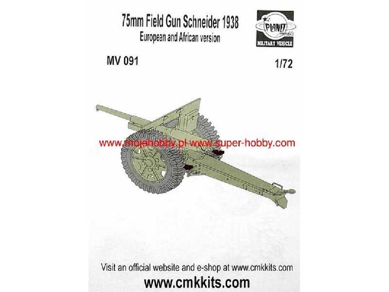 75mm Field Gun Schneider 1938 - zdjęcie 1 75mm Field Gun Schneider 1938 - zdjęcie 1