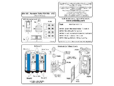 Portable Toilet ,,TOI TOI&quot;  (2 pcs) - Full resin kit 1/72 - zdjęcie 8