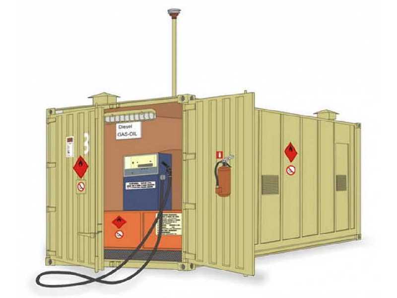 Gas Station Container - Full resin kit - zdjęcie 1 Gas Station Container - Full resin kit - zdjęcie 1