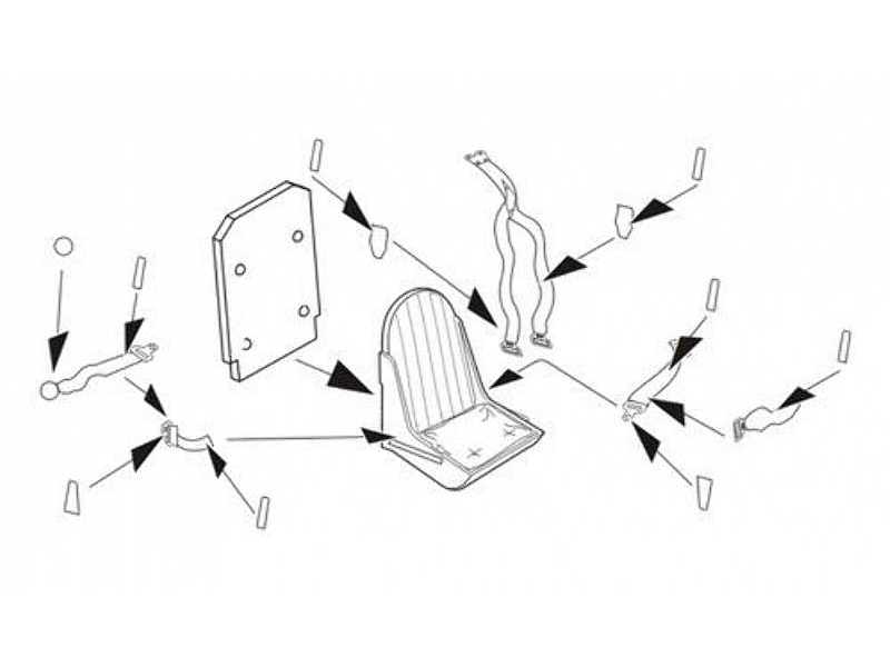 Seafire FR.47 - Seat with Harness 1/48 for Airfix kit - zdjęcie 1