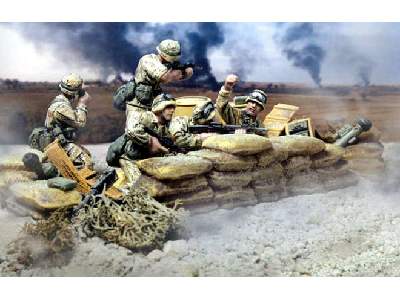 Figurki USMC 1st Marine Div - Kuwejt 1991 - zdjęcie 1