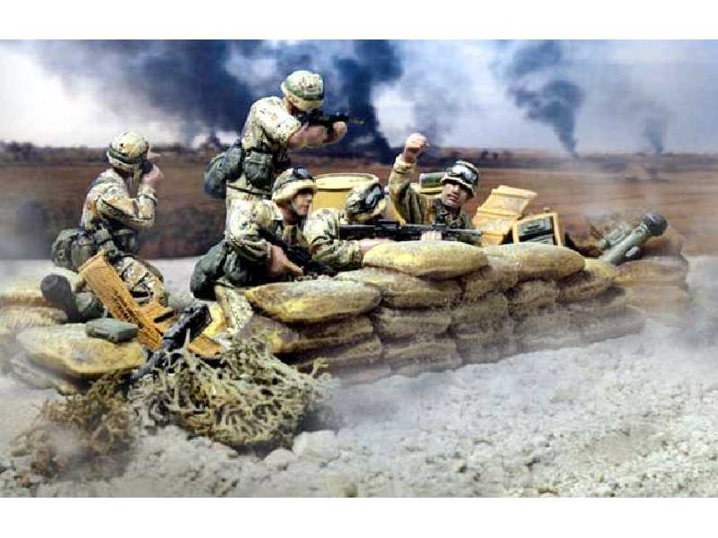 Figurki USMC 1st Marine Div - Kuwejt 1991 - zdjęcie 1 Figurki USMC 1st Marine Div - Kuwejt 1991 - zdjęcie 1