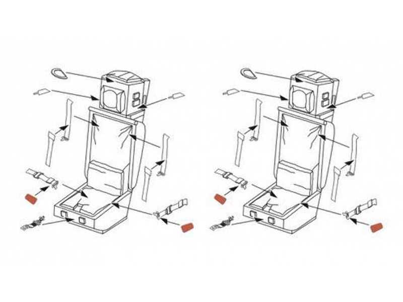 Vampire T.11- Ejection seats MB Mk.3B for 1/72 for Airfix kit (2 - zdjęcie 1