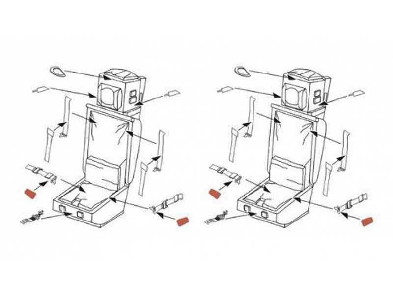 Vampire T.11- Ejection seats MB Mk.3B for 1/72 for Airfix kit (2 - zdjęcie 1