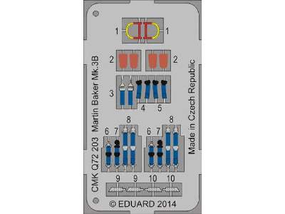 Vampire T.11- Ejection seats MB Mk.3B for 1/72 for Airfix kit (2 - zdjęcie 4