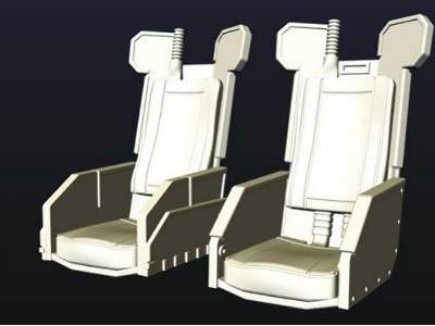 AH-1G Cobra Seats 1/72 for Special Hobby Kit - zdjęcie 4