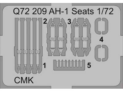 AH-1G Cobra Seats 1/72 for Special Hobby Kit - zdjęcie 6