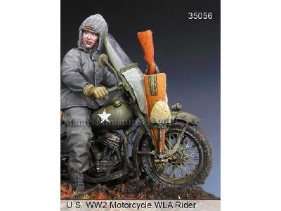 US WW2 Motorcycle WLA Rider - zdjęcie 1