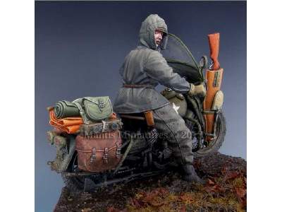 US WW2 Motorcycle WLA Rider - zdjęcie 3