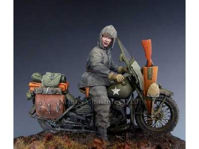 US WW2 Motorcycle WLA Rider - zdjęcie 5