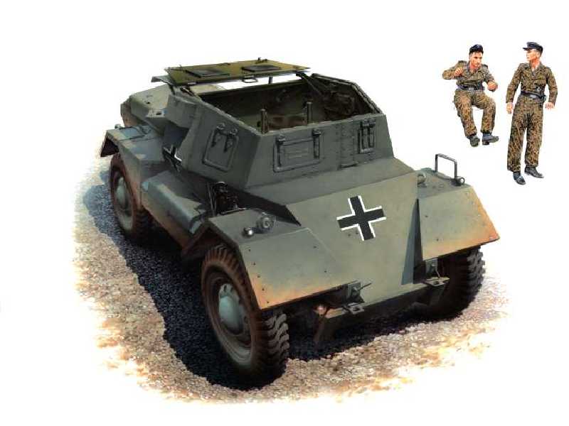 Dingo Mk.II Scout Car, Pz.Kmpf. Mk.I 202(e) z załogą - zdjęcie 1 Dingo Mk.II Scout Car, Pz.Kmpf. Mk.I 202(e) z załogą - zdjęcie 1