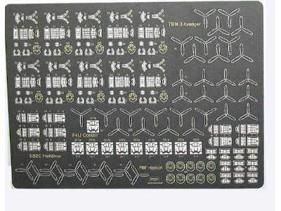 USS TICONDEROGA - samoloty zestaw detali - zdjęcie 1